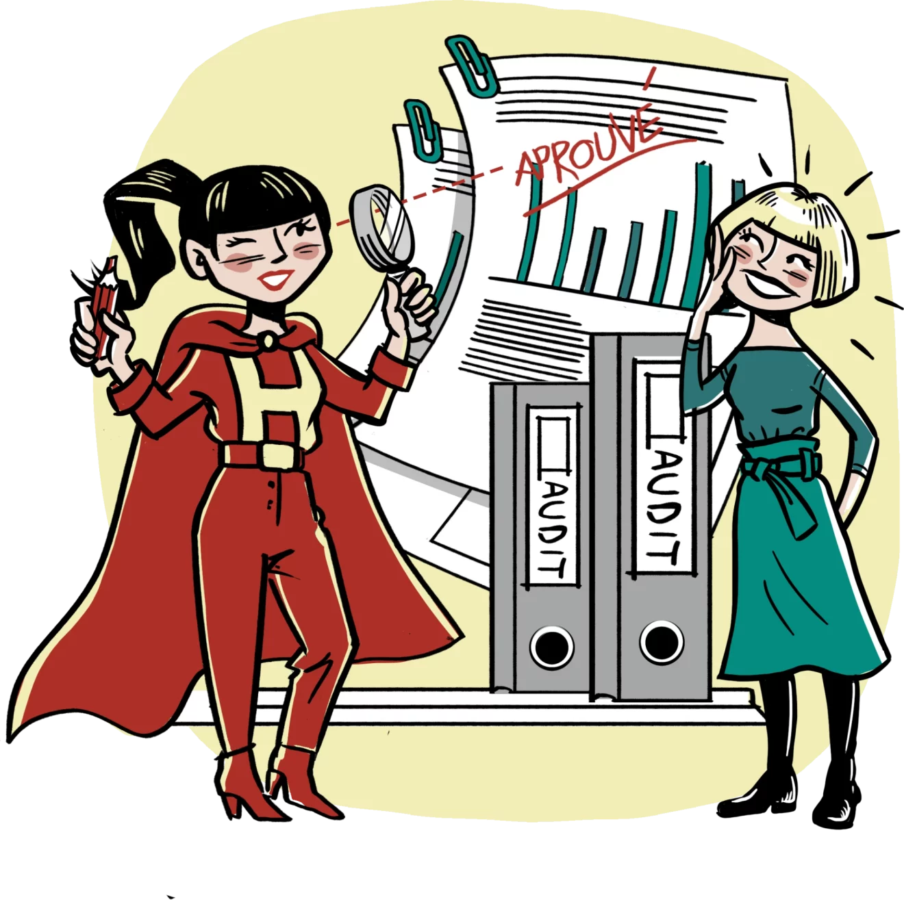 Audit et révision comptable en Suisse avec analyse de documents financiers et validation des comptes par une fiduciaire